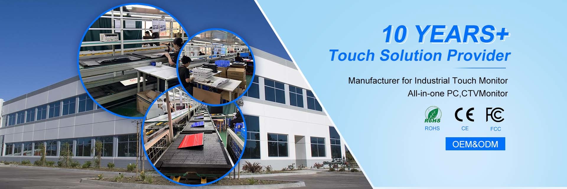 chất lượng Màn hình cảm ứng công nghiệp nhà máy sản xuất
