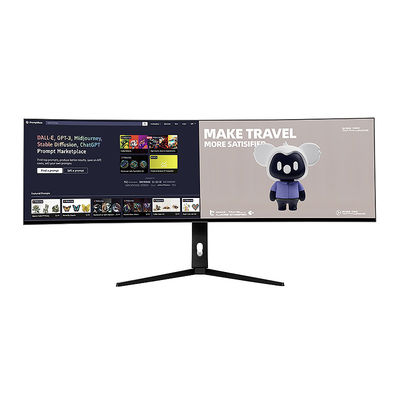 Siêu màn hình rộng màn hình chơi game 49 inch 5120 * 1440 144hz Curved Gaming PC Monitor