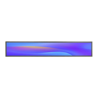 Tùy chỉnh 36.6 Inch kích thước siêu thị quảng cáo trong nhà Media Player Strip Ultra Wide Shelf Screen Stretch Bar Lcd Display