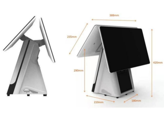 15.6 Inch Touch Screen POS Monitor, Nhà hàng bán lẻ tất cả trong một hệ thống POS